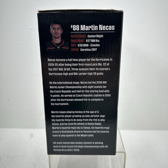 Martin Necas Carolina Hurricanes 2023-24 Limited Edition Bobblehead #88 NHL - Picture 7 of 7